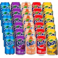Fanta Usa Variety Party 355ml 30 Can Grape, Peach, Strawberry, Pineappl Berry